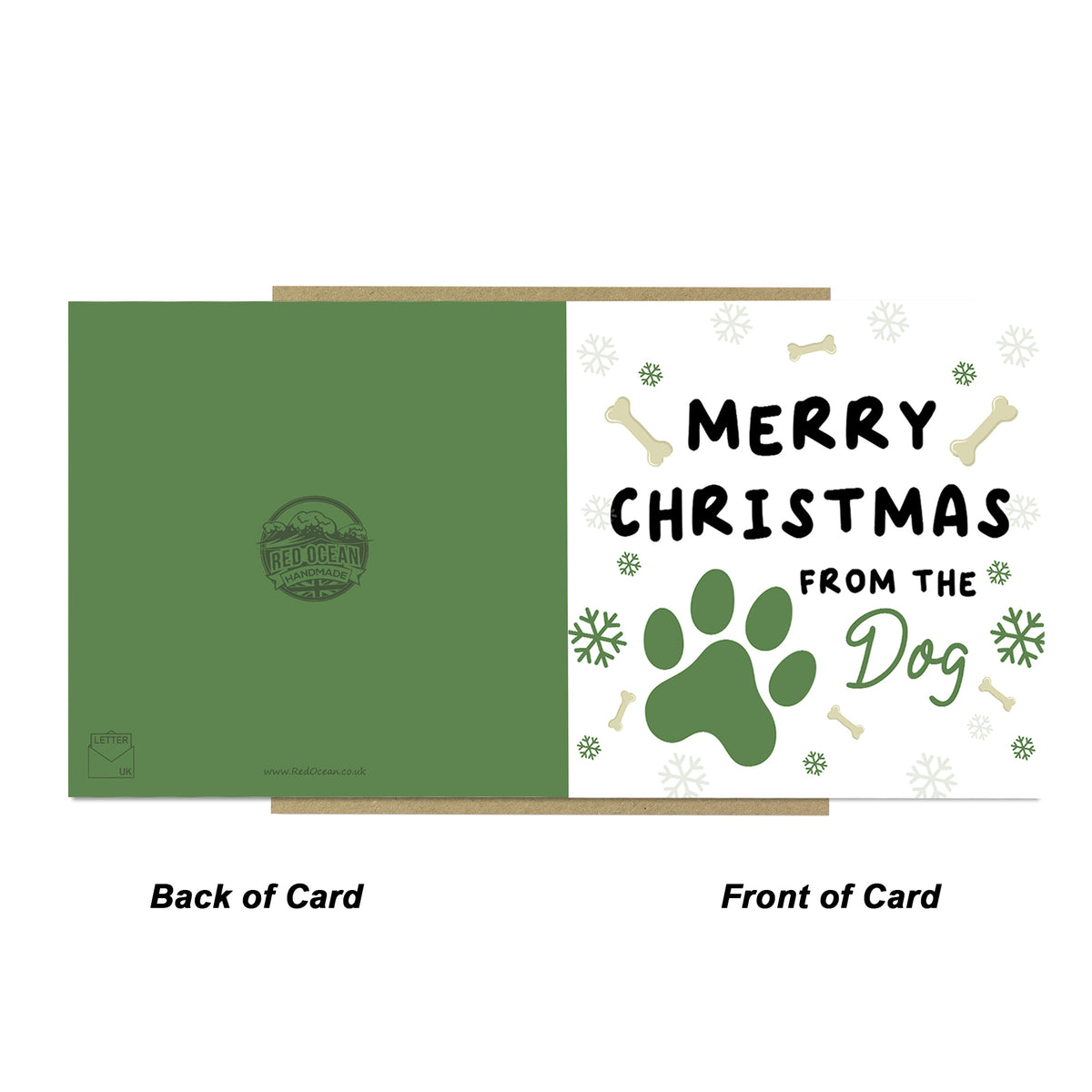 Christmas Card From Dog Merry Christmas Card For Mum Dad Son