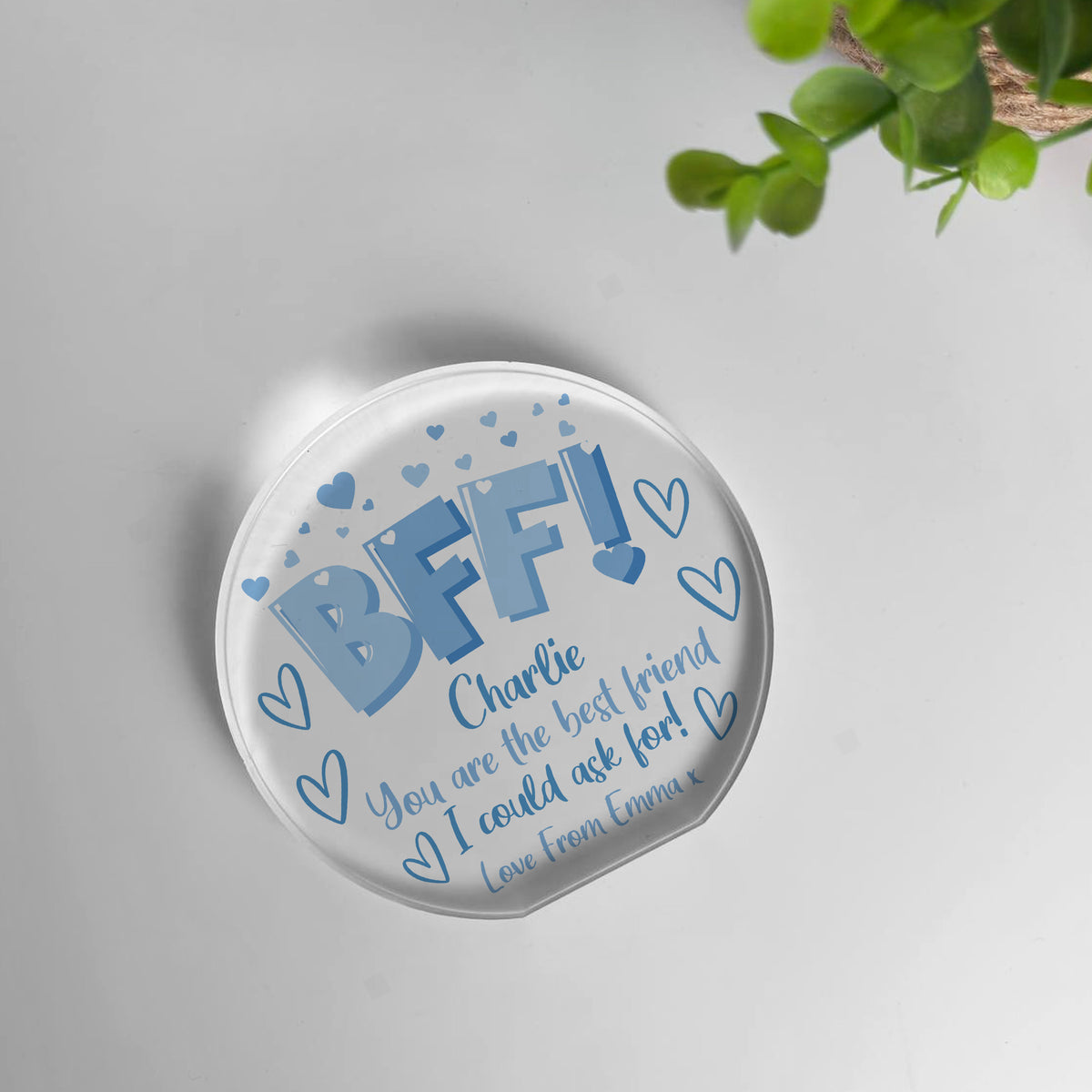 Personalised Best Friend Plaque Gift Friendship Gift