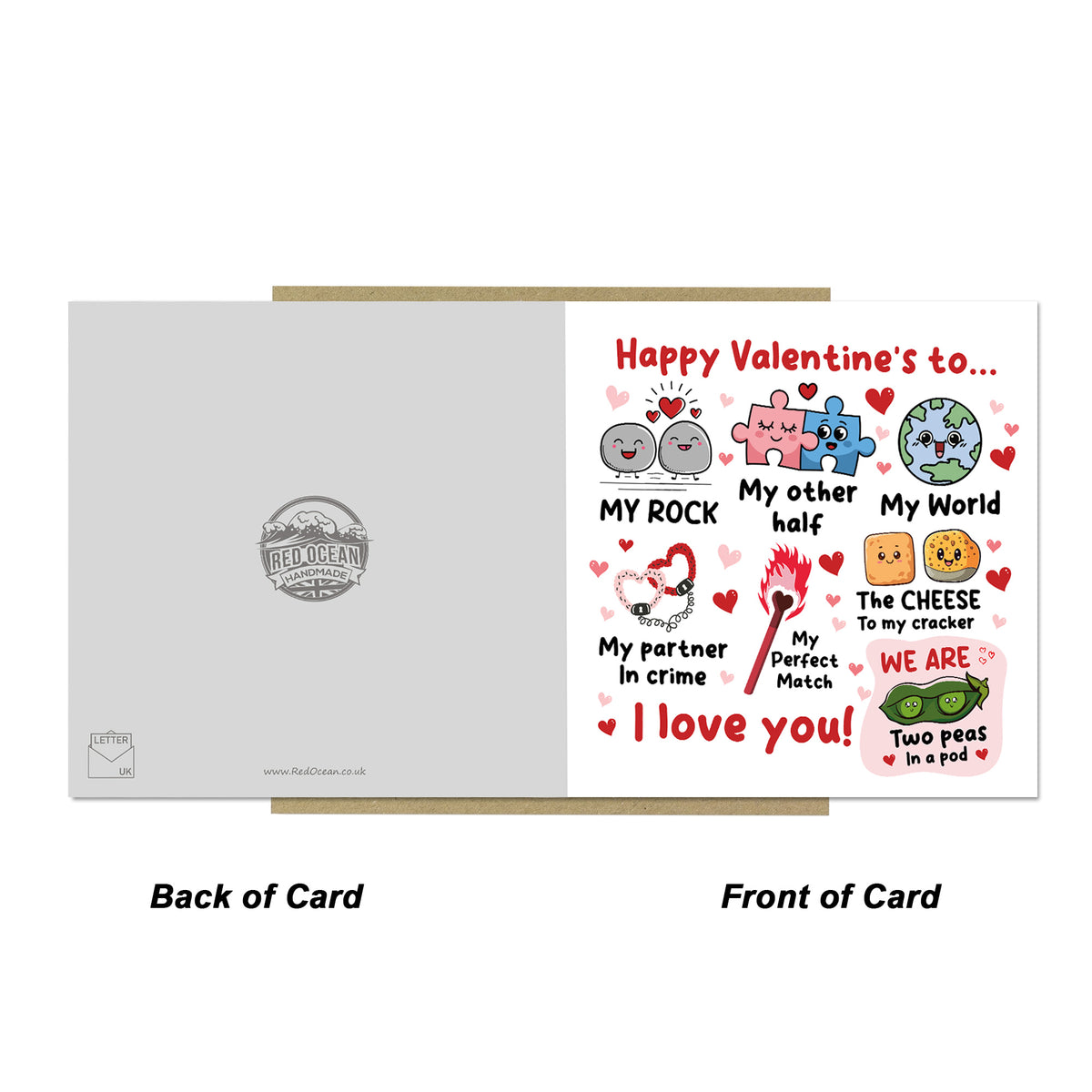 Happy Valentine's To My Rock My Other Half My World Card