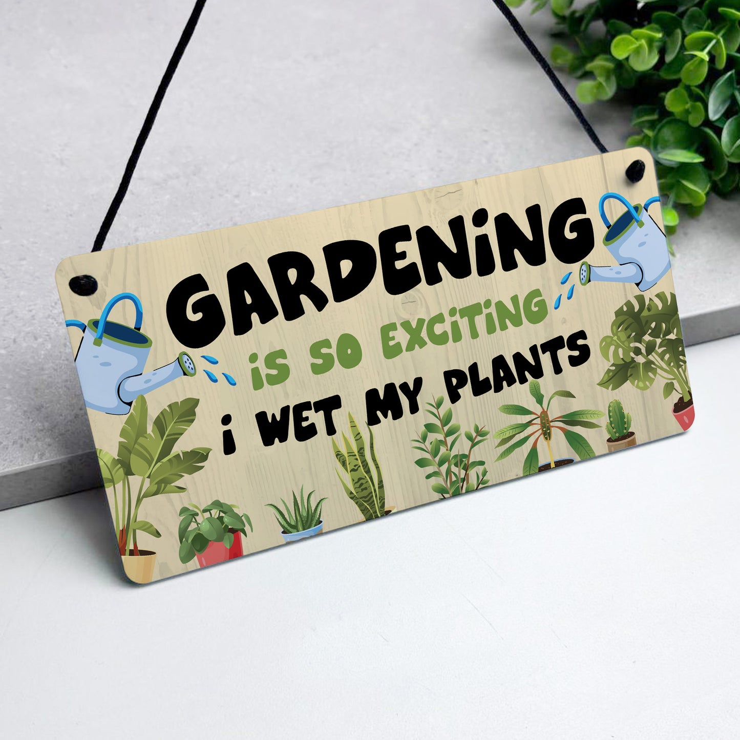 Funny Garden Sign For Outdoor Hanging Wall Sign For Yard