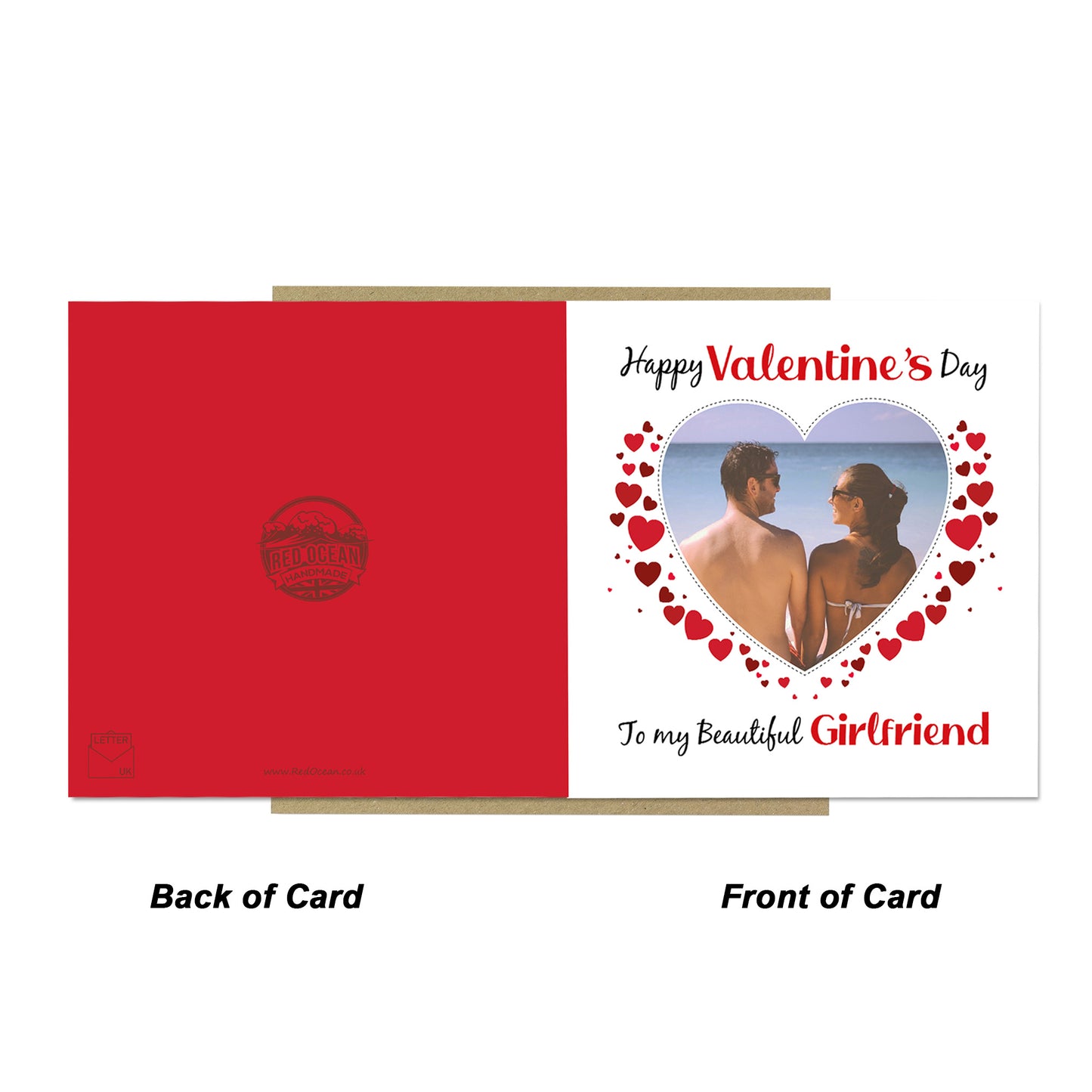 Valentines Day Personalised Photo Valentines Card For Girlfriend