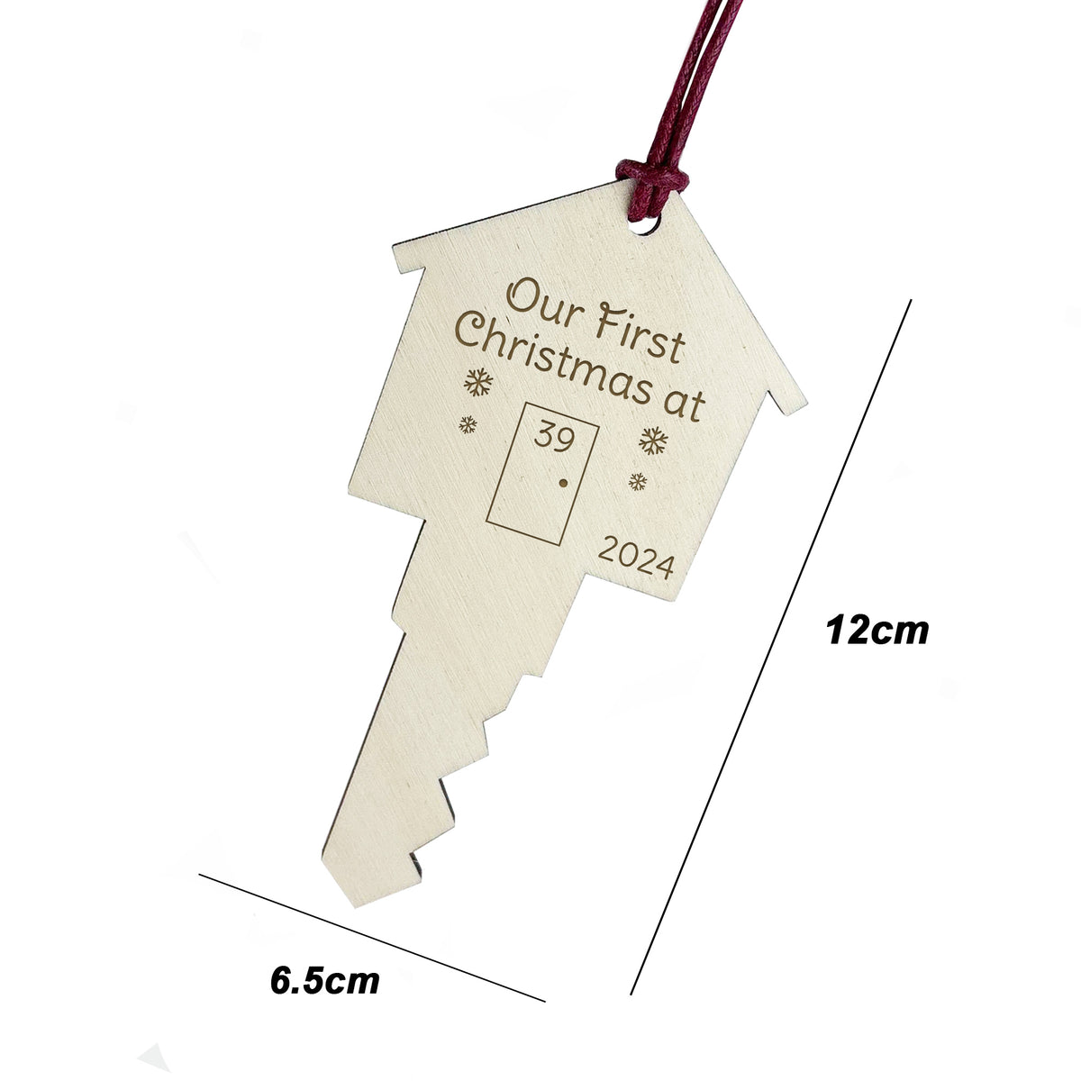 First Christmas In New Home Personalised Bauble Tree Decoration