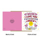 Card For Best Mum I Love You This Much Mum Birthday Card