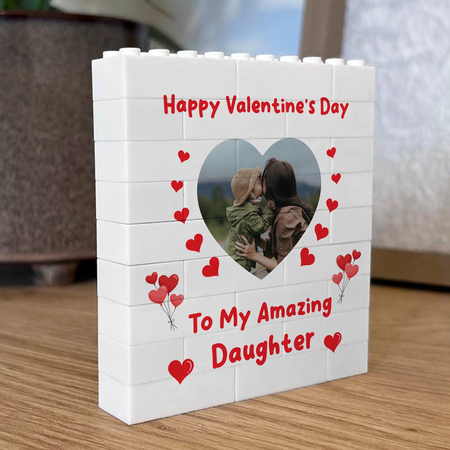 Valentines Gift For Daughter Personalised Brick Plaque