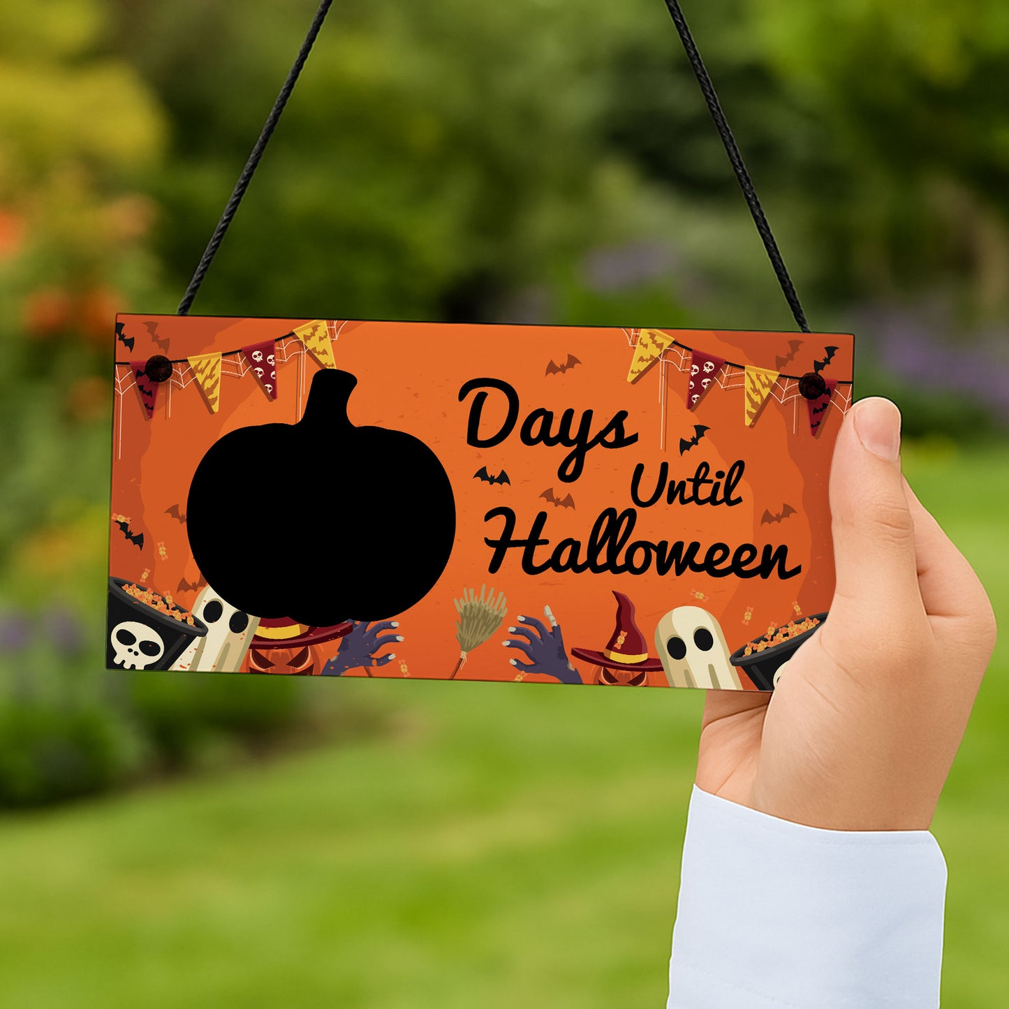 Halloween Countdown Decoration Sign Days Until Halloween