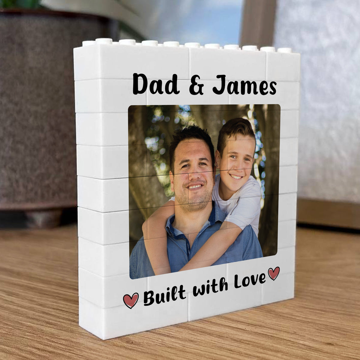 Personalised Fathers Day Photo Block Thank You Gift for Dad