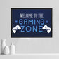 GAMING ZONE Framed Wall Art For Boys Bedroom Games Room