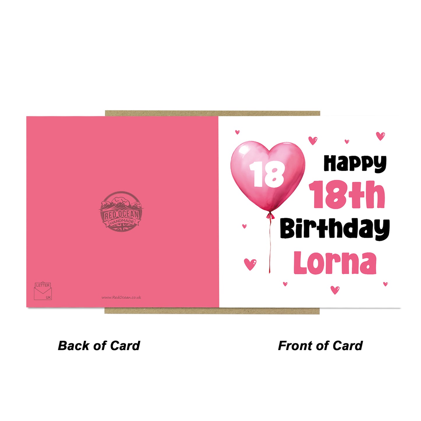 18th Birthday Card For Girls Personalised 18th Birthday Card