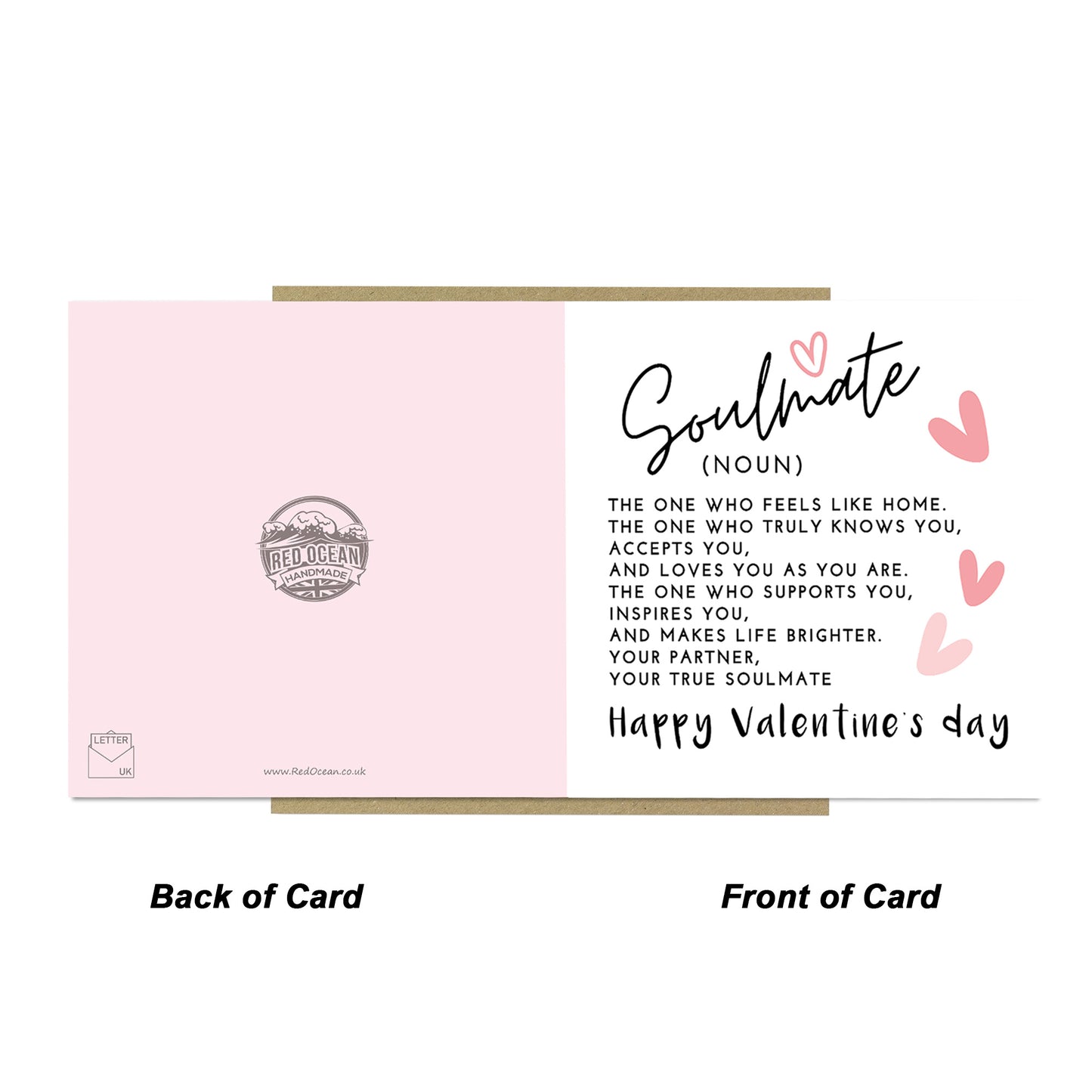 Soulmate Valentines Card Boyfriend Husband Valentine Card