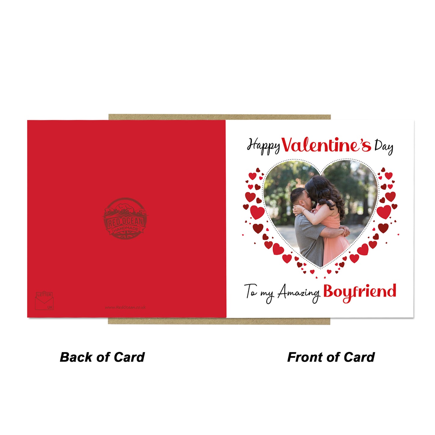 Valentines Day Personalised Photo Valentines Day Card Boyfriend