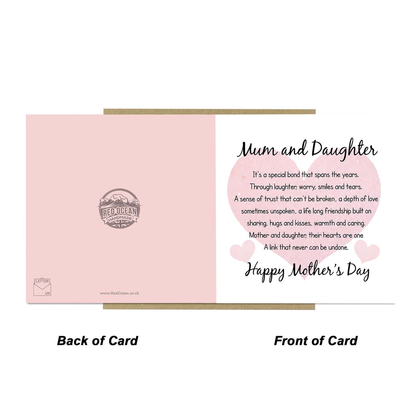 Mothers Day Card For Mum Mother Mum And Daughter Card Mum Poem