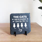Funny Cat Slate Plaque Gift For Cat Owners Funny Pet Gifts