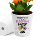 Birthday Gift For Nan BLOOMING LOVELY NAN Card And Plant Pot