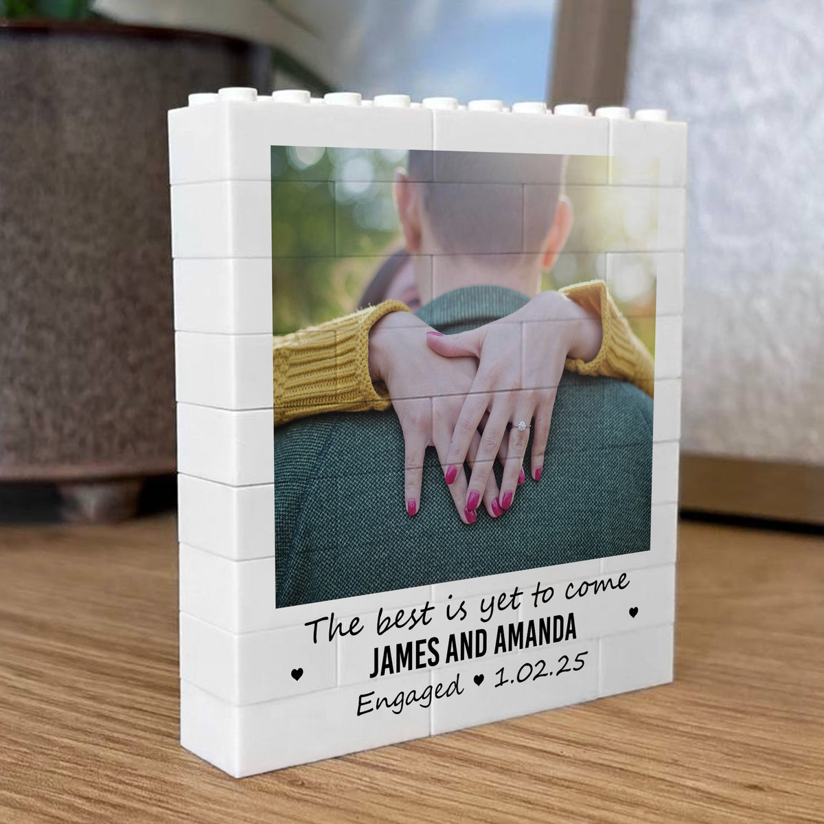 Personalised Engagement Gift For Fiance Wedding Couple Present