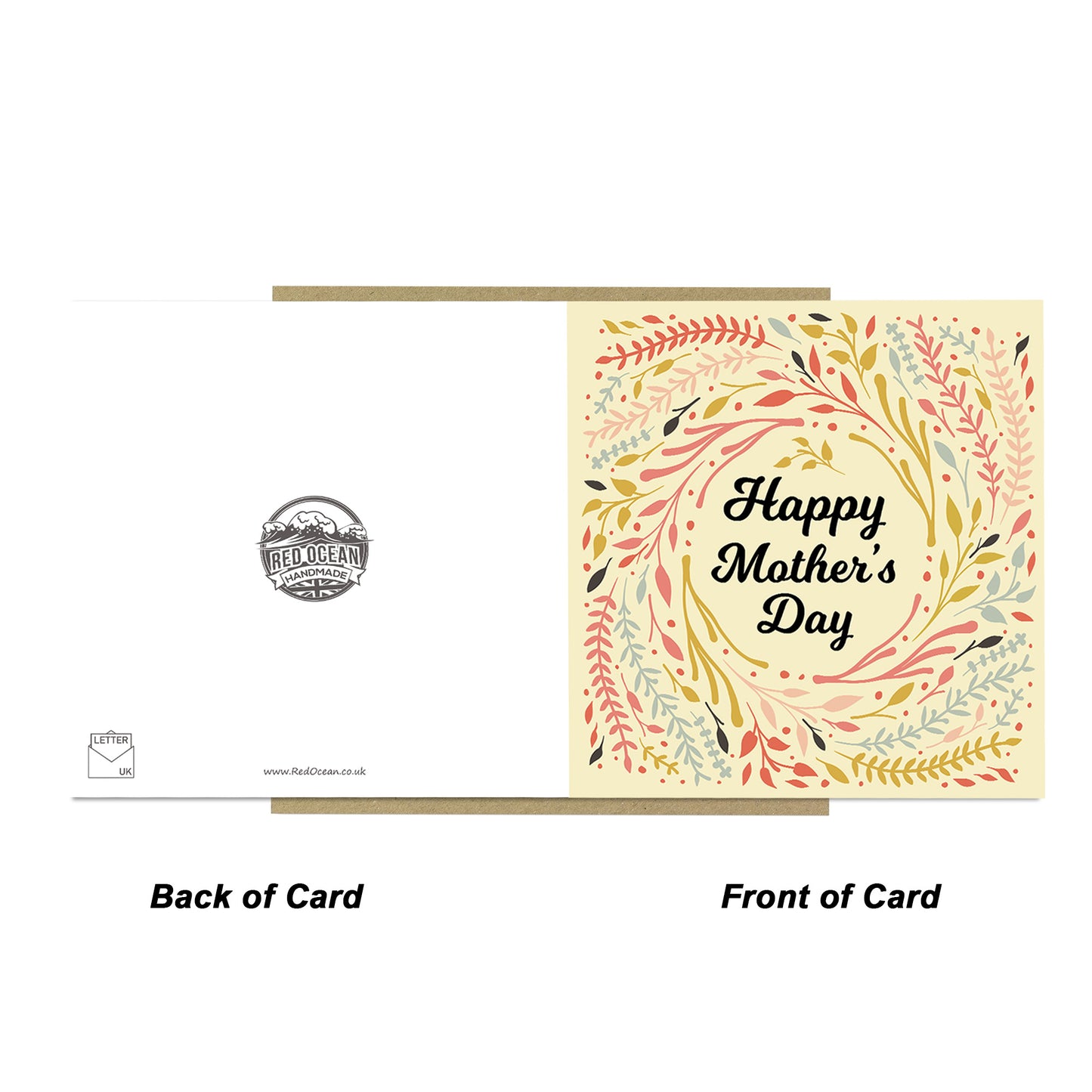 Mothers Day Card For Mum Happy Mother's Day Card 14.5x14.5cm