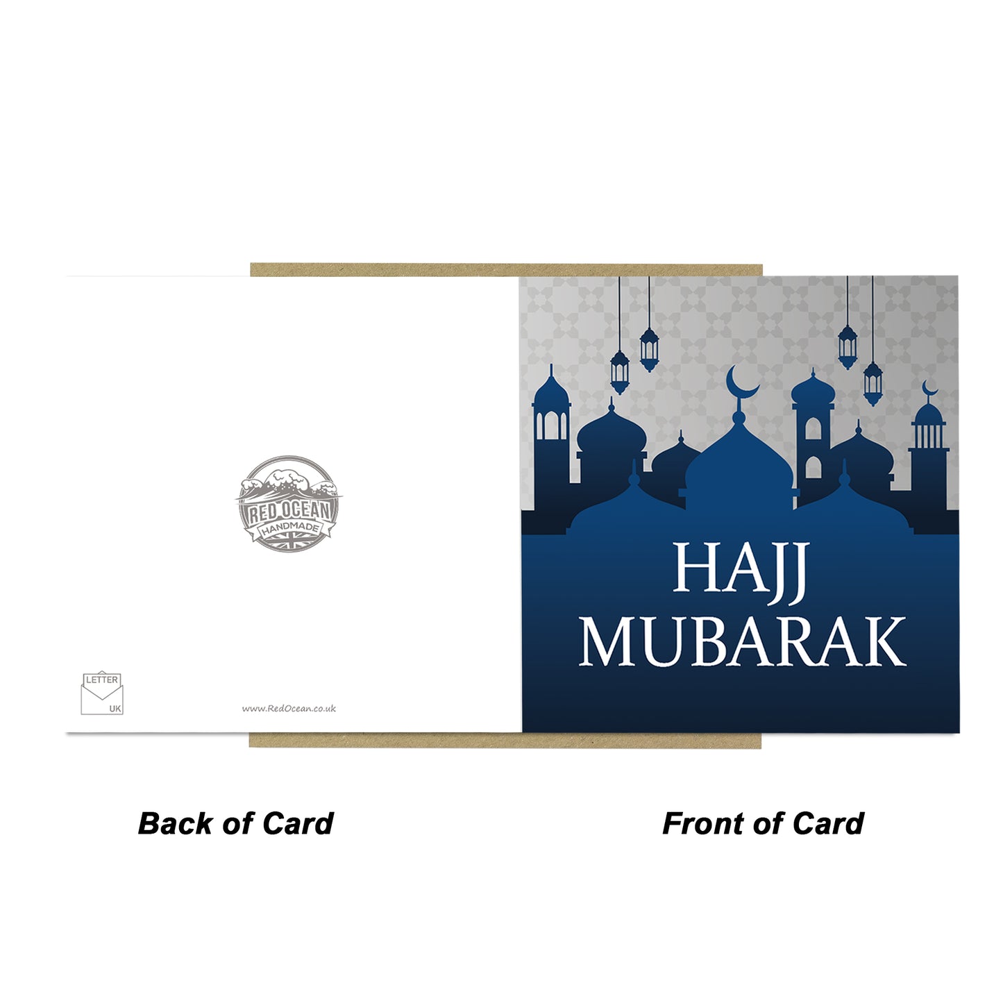 Hajj Mubarak Blessings Card Dua Kaaba Muslim Islamic Cards