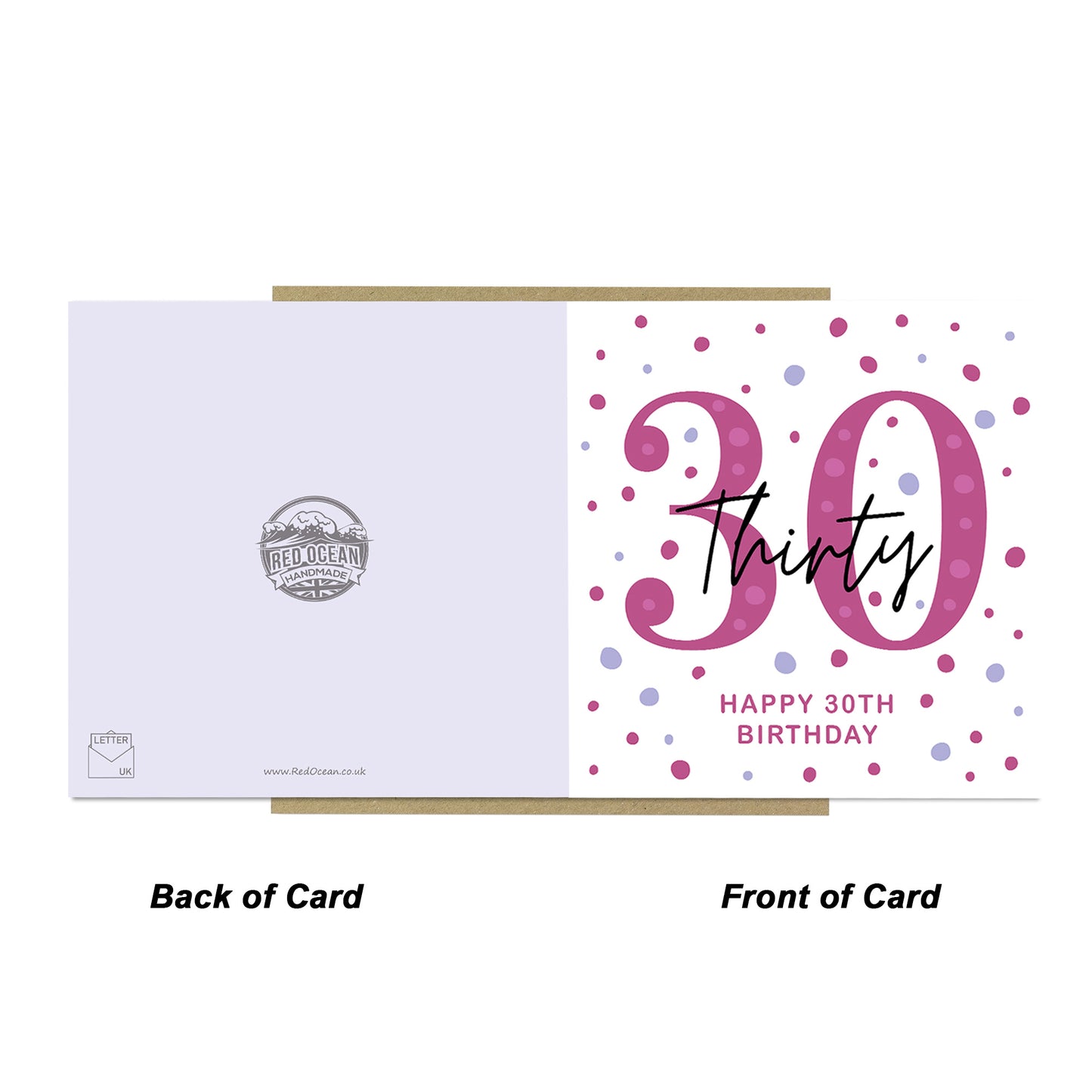 30th Birthday Card Her Friend Thirtieth Birthday Card Daughter