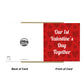Our 1st Valentines Card For Her Him 14x14 Card With Envelope