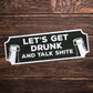 FUNNY Home Bar Sign For Garage Man Cave Shed Sign 30x10cm