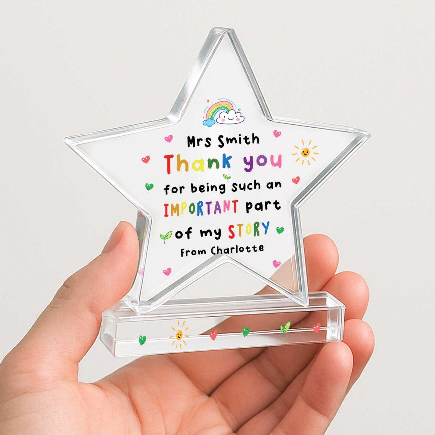 PERSONALISED Thank You Gift For Teacher Assistant Keyworker