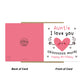 Birthday Card For Auntie With Envelope Birthday Auntie Card