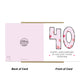 40th Wedding Anniversary Card With Envelope Card For Him Her