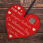 Valentines Day Gift Him Her Wood Heart Soulmate Gift Boyfriend