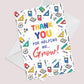 Thank You Cards Thank You For Helping Me Grow Cards for Him Her