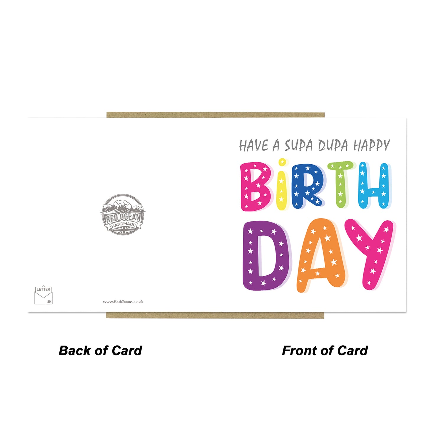 Fun Birthday Card For Men Women Supa Dupa Birthday Card For Him