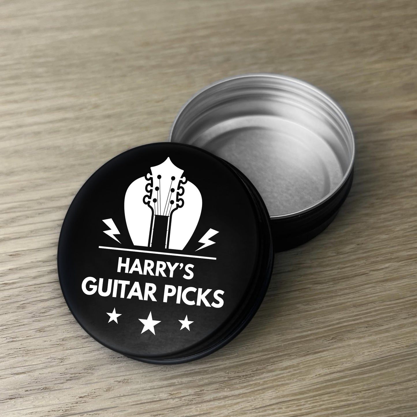 Personalised Guitar Pick Tin Birthday Gifts For Men Women Gift