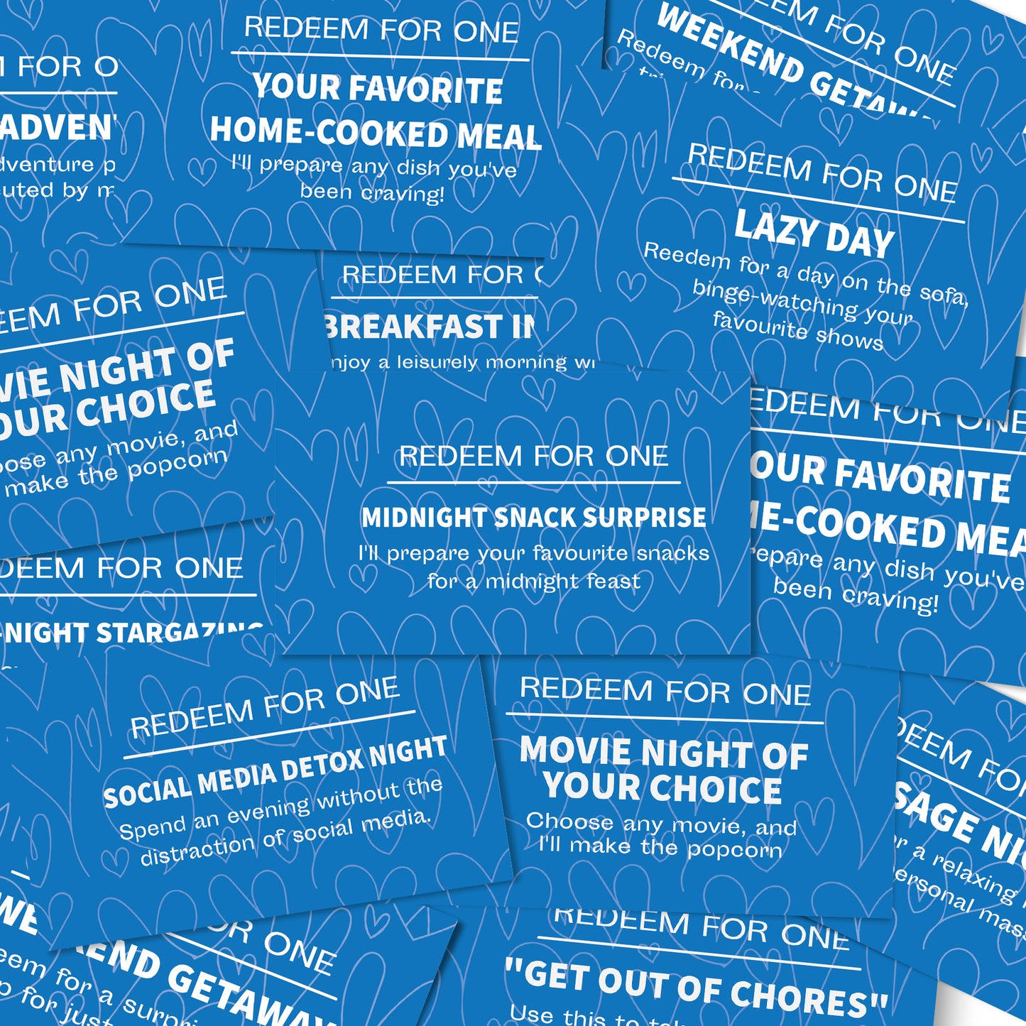Anniversary Gift For Boyfriend Birthday Bundle of 2 Coupon Books