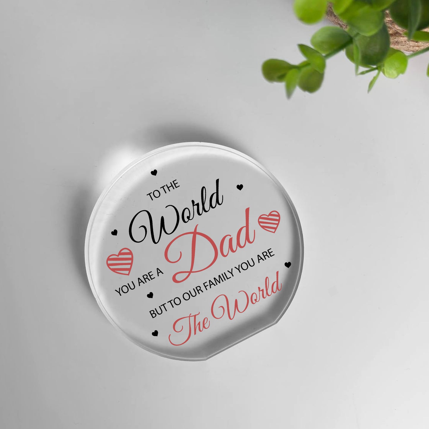 Dad Gifts Acrylic Plaque Dad Gifts Christmas Birthday Gift