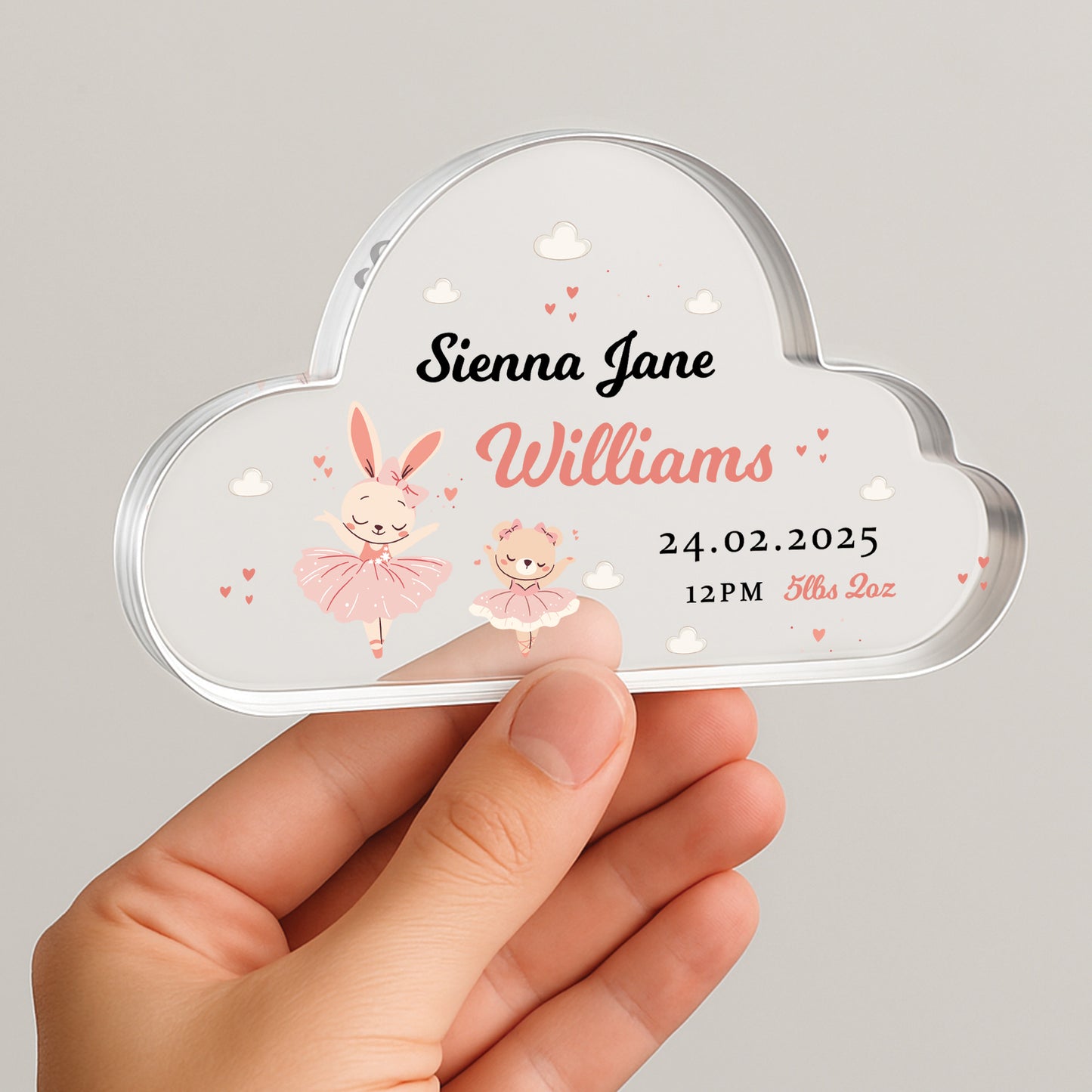 Gift For Daughter Niece Granddaughter Baby Girl Cloud Plaque