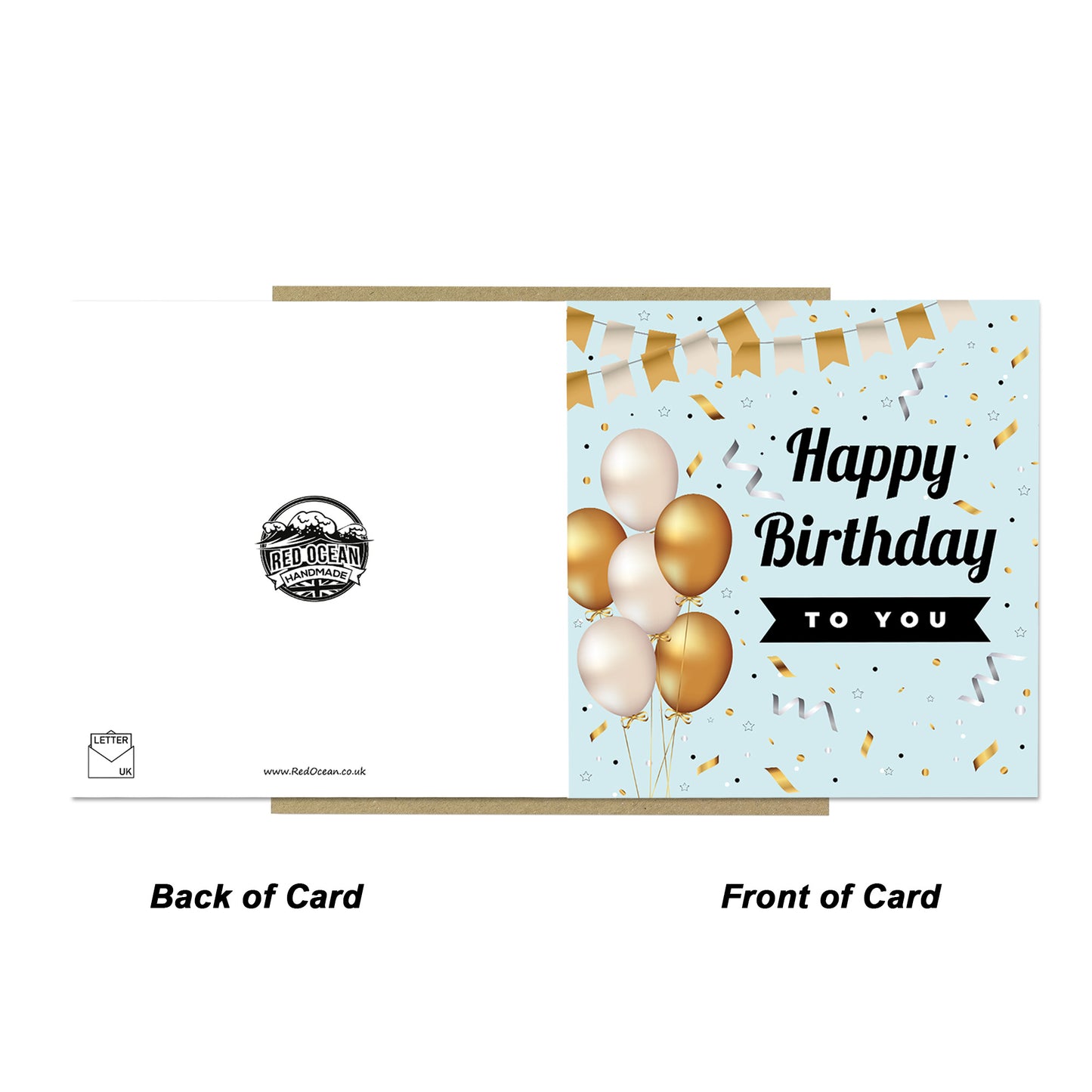 Birthday Card For Men Women Happy Birthday 14.5x14.5cm Card