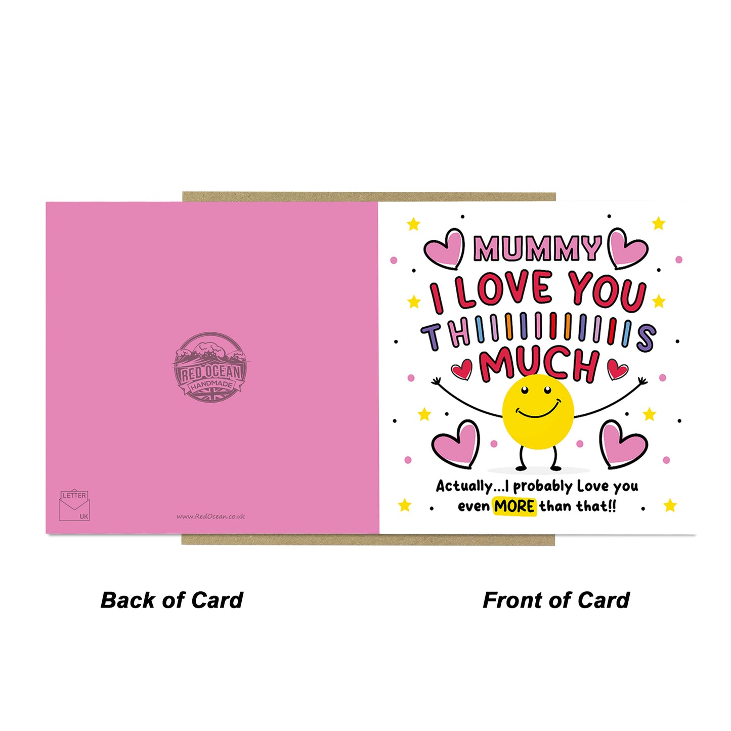 Card For Best Mummy I Love You This Much Mummy Birthday Card