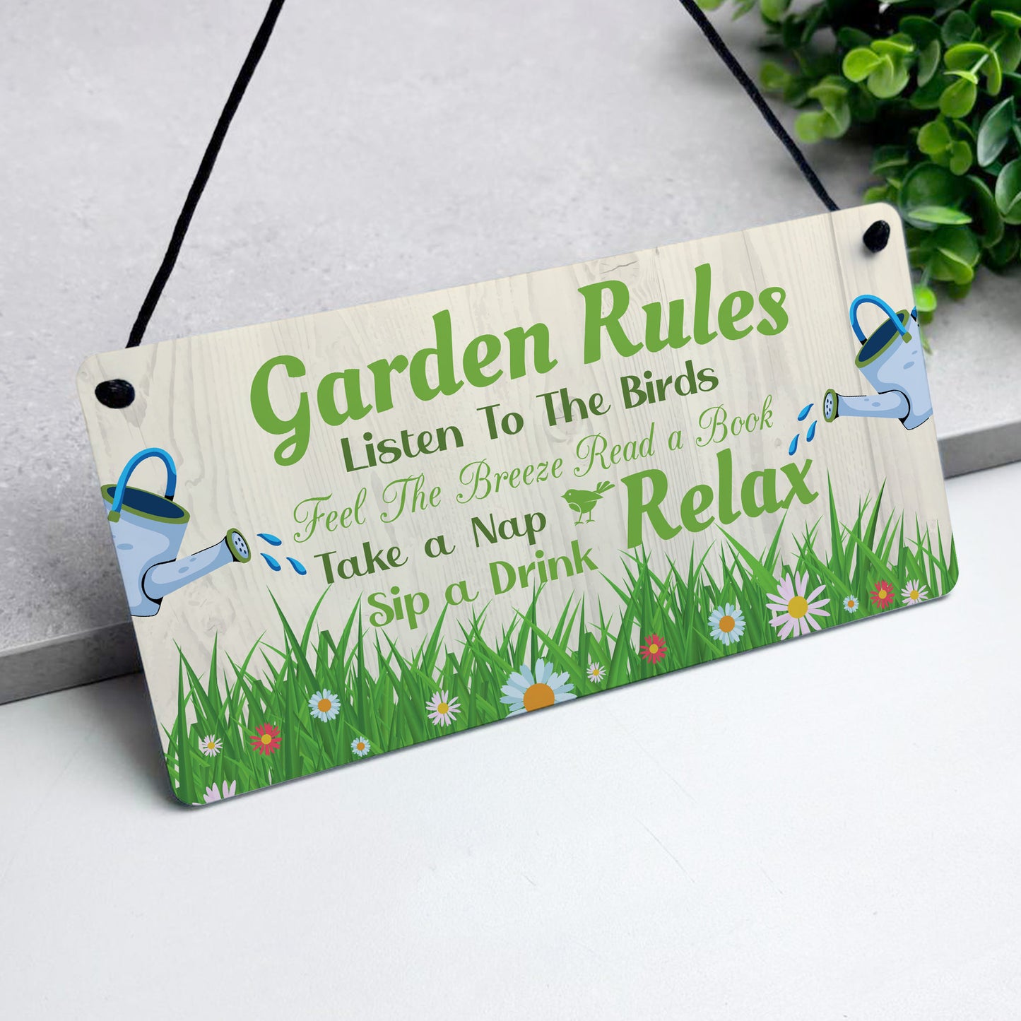 Garden Sign For Outdoor Hanging Garden Rules Sign For Yard