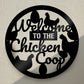Chicken Coop Sign Wall Mounted Chicken Coop Decor Plaque Outdoor