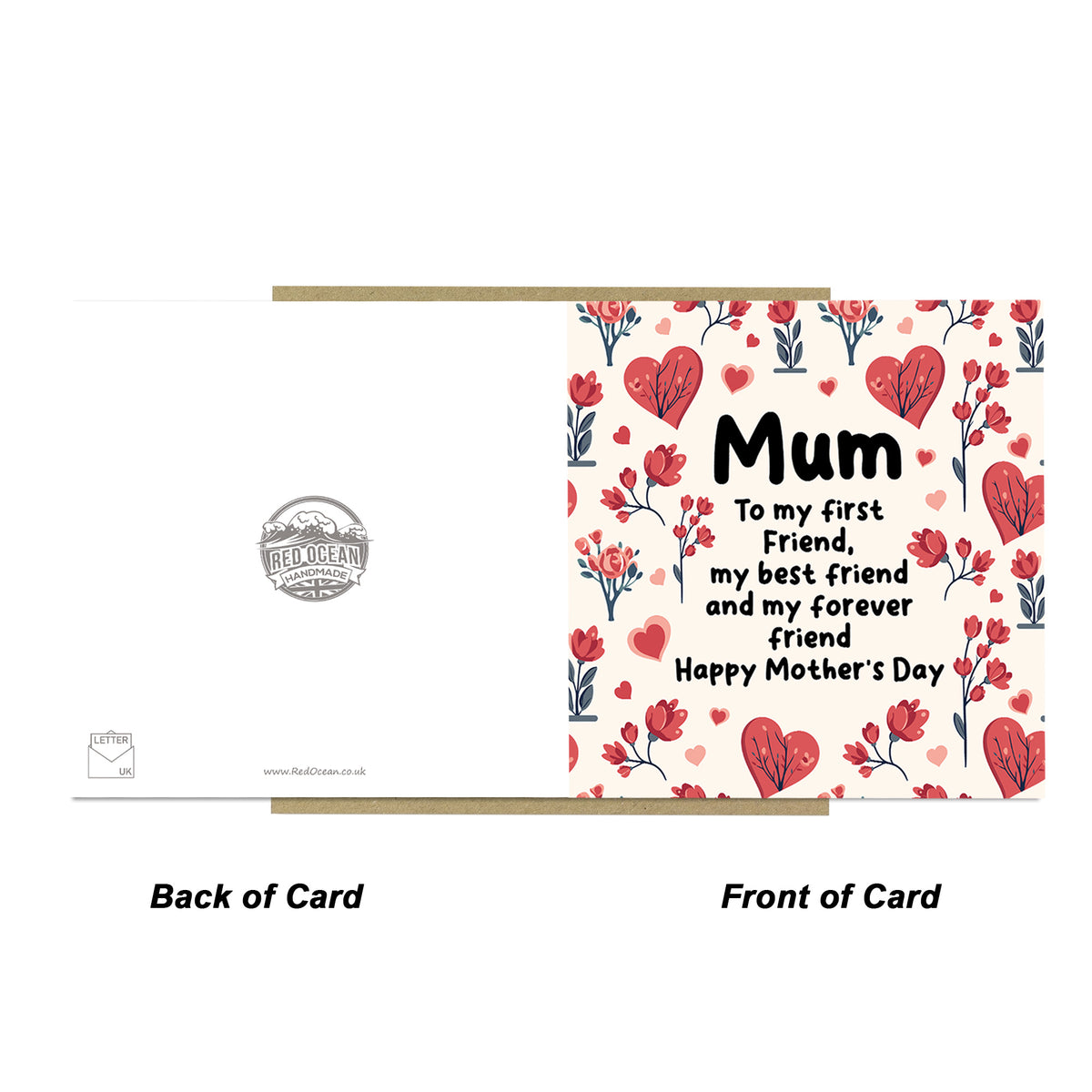 Mothers Day Card For Best Friend Card Mum Card With Envelope