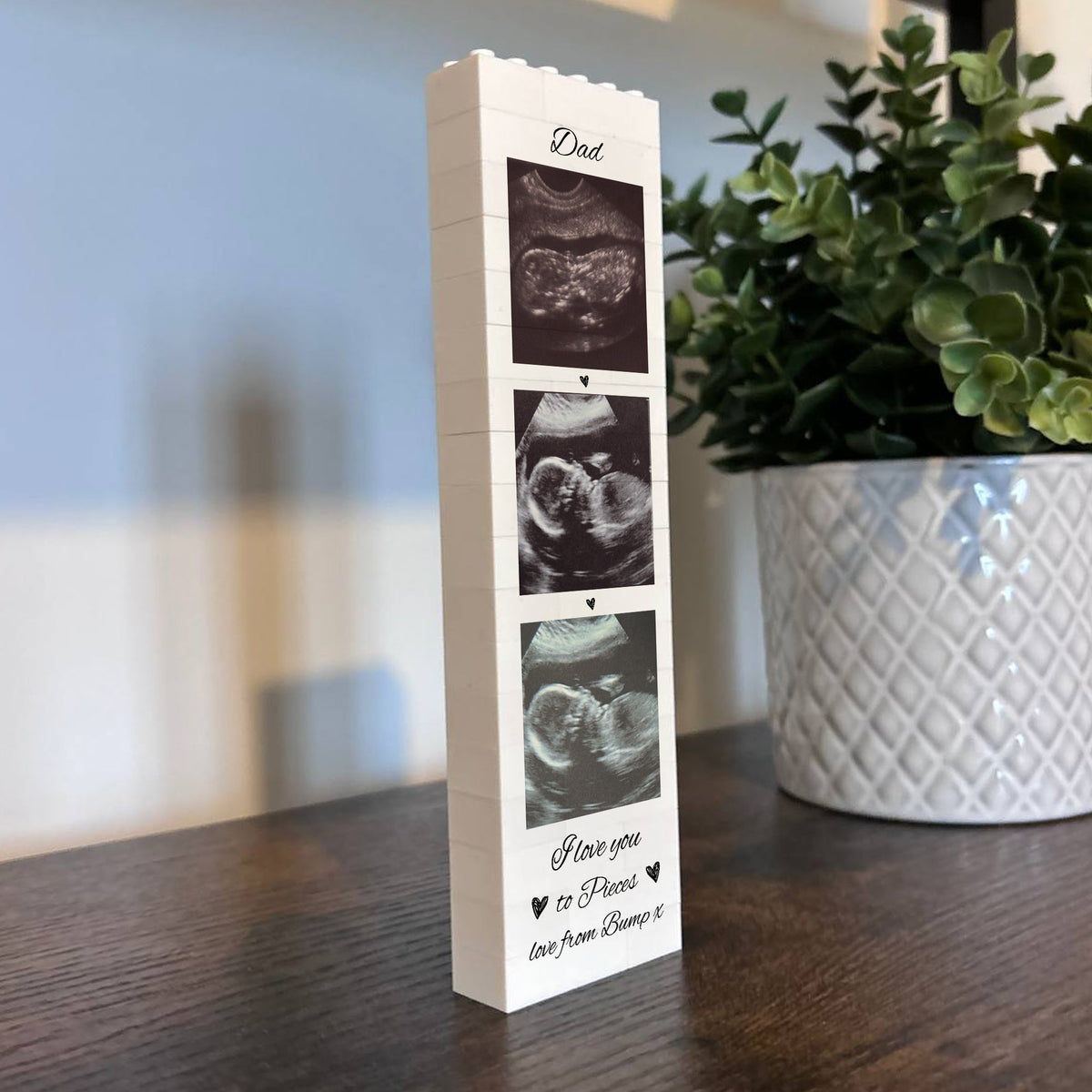 Personalised Dad Gift From Bump Brick Photo Block Puzzle Gift