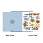 Novelty Happy Birthday Card For Dad My Rock My Hero Card