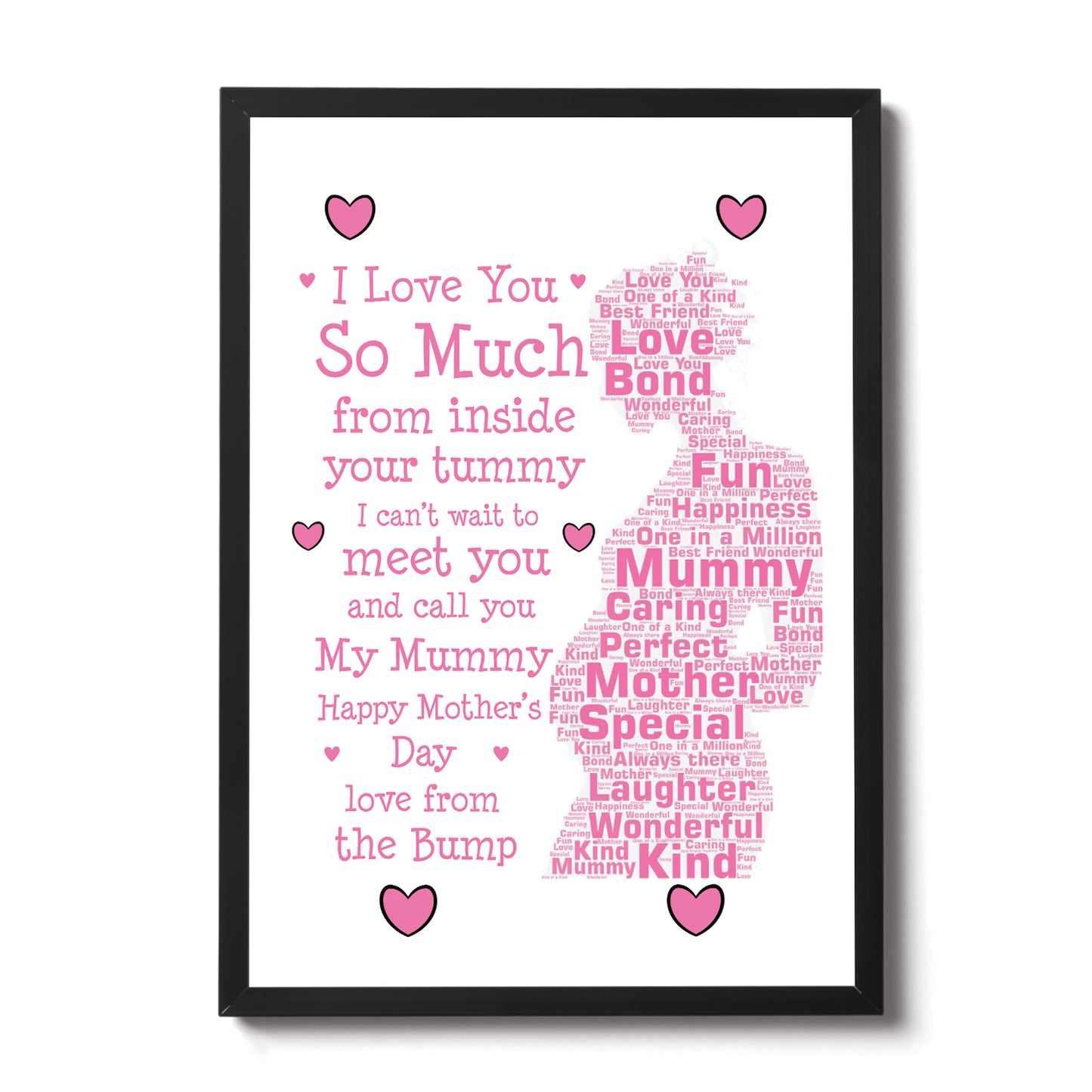 Mummy To Be Gift For Mothers Day From Bump Personalised Framed