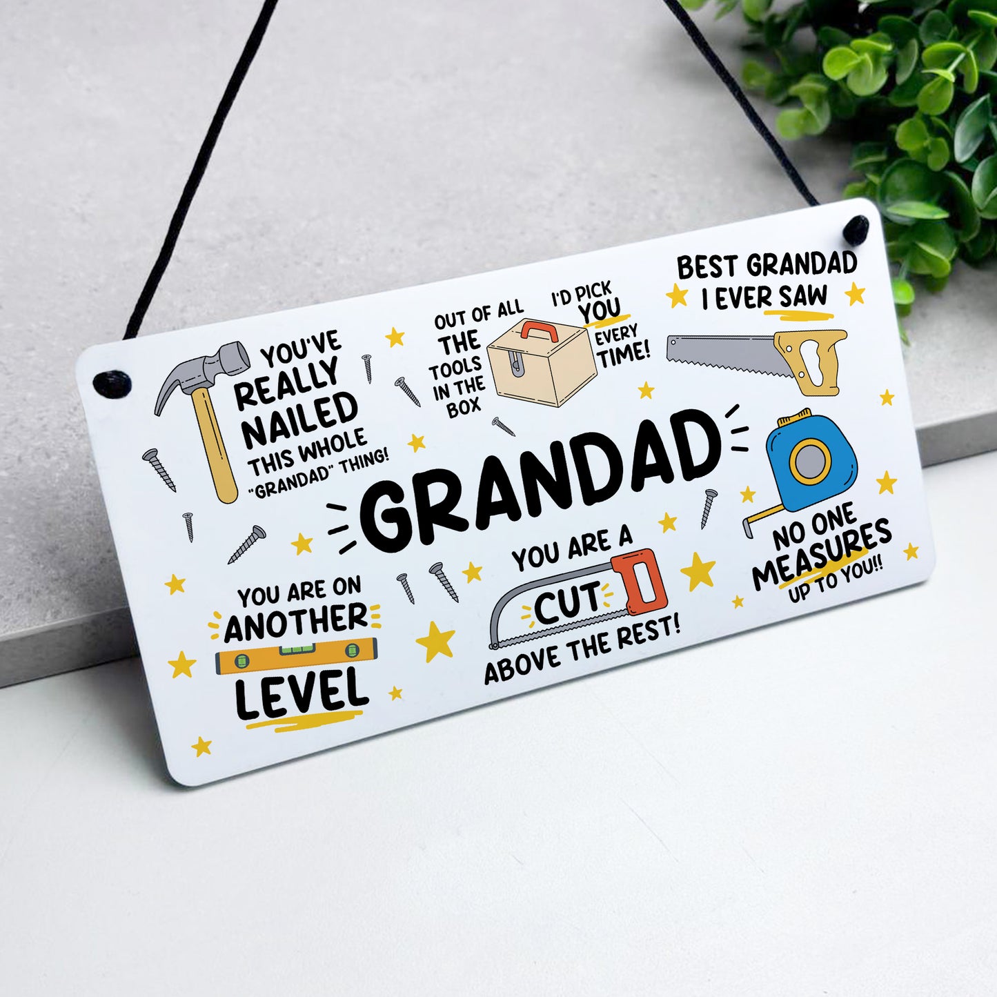 Funny Grandad Plaque Gift For Fathers Day Birthday Gift