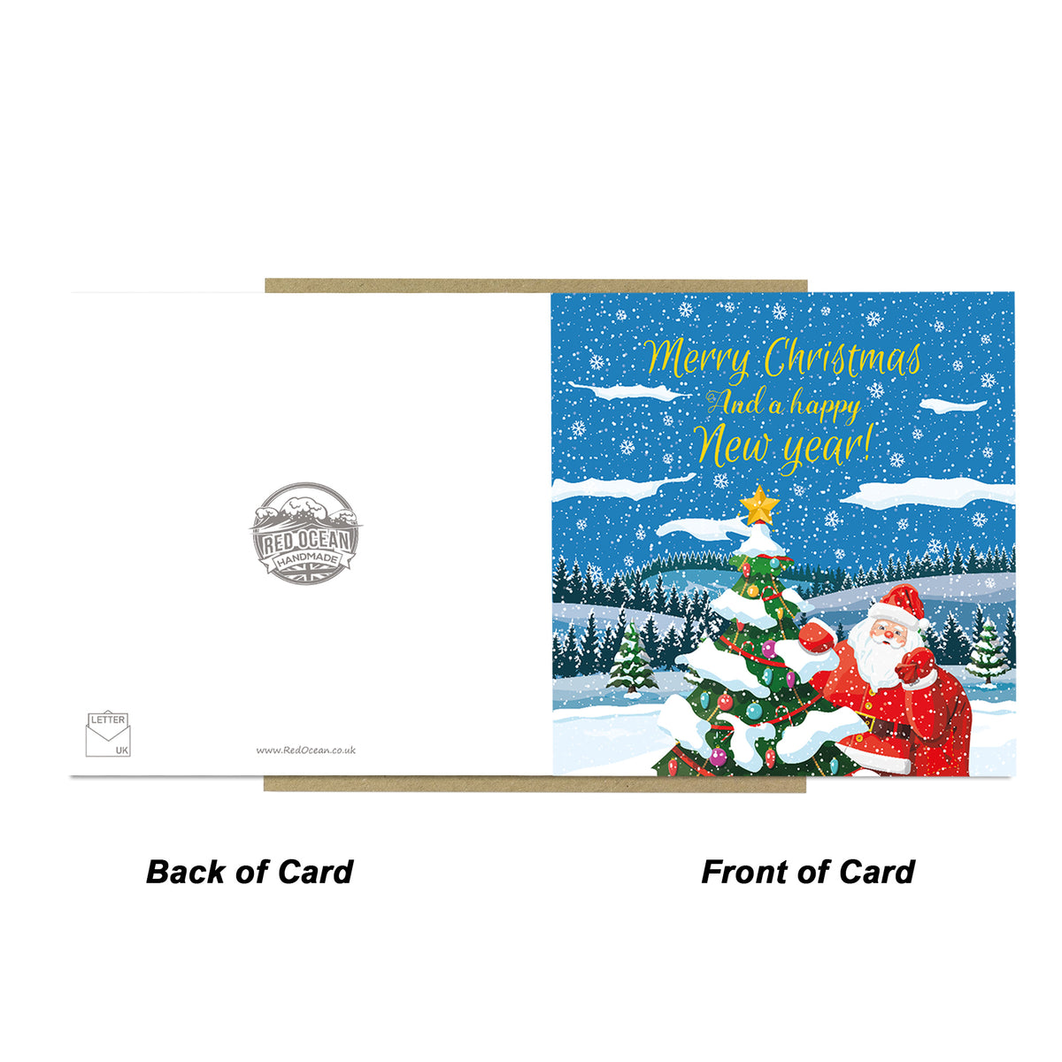 Christmas Card For Friends and Family Santa Xmas Cards For Kids