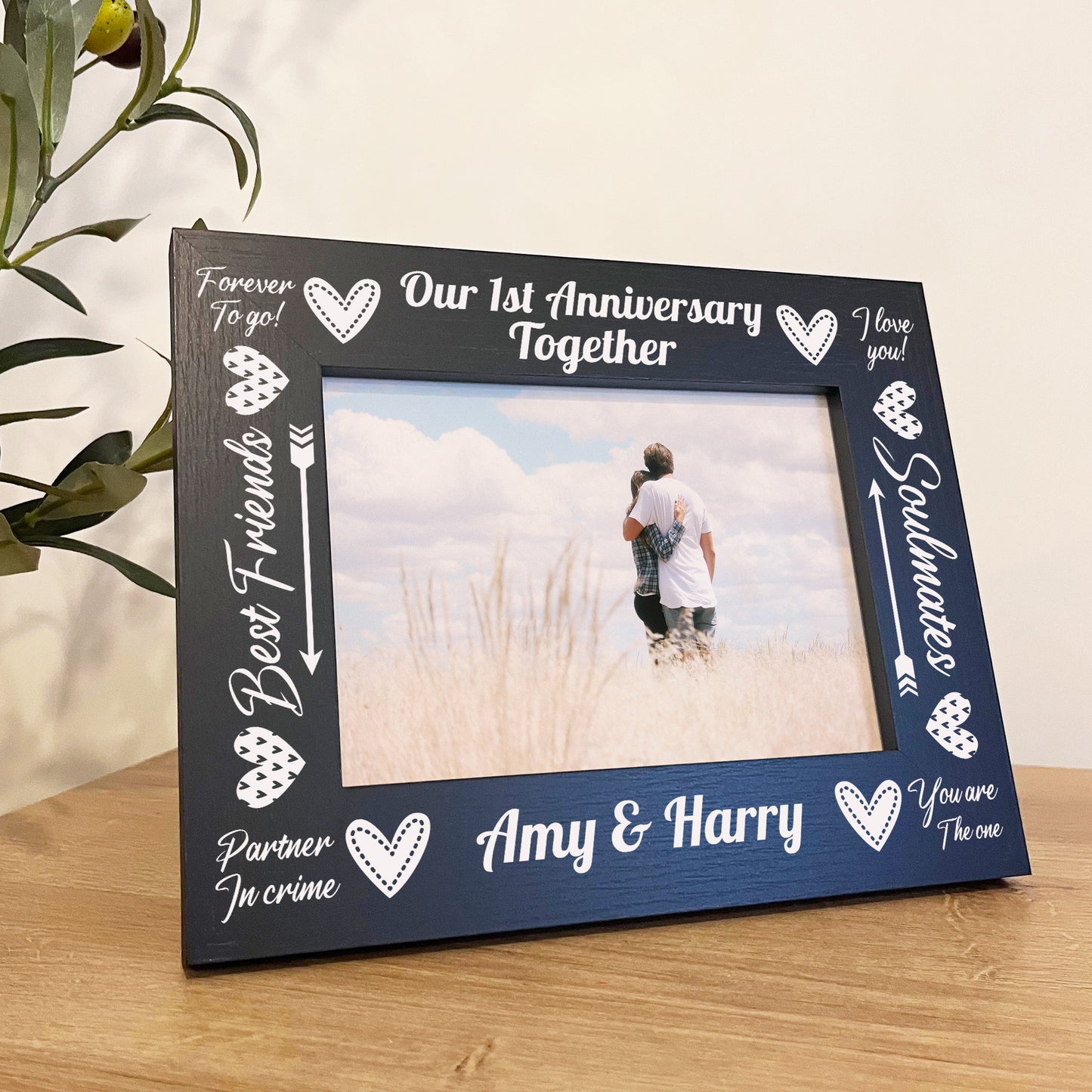 Our 1st First Anniversary Together 7x5 Frame Anniversary