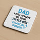 Funny Dad Coaster Gift From Daughter Novelty Fathers Day