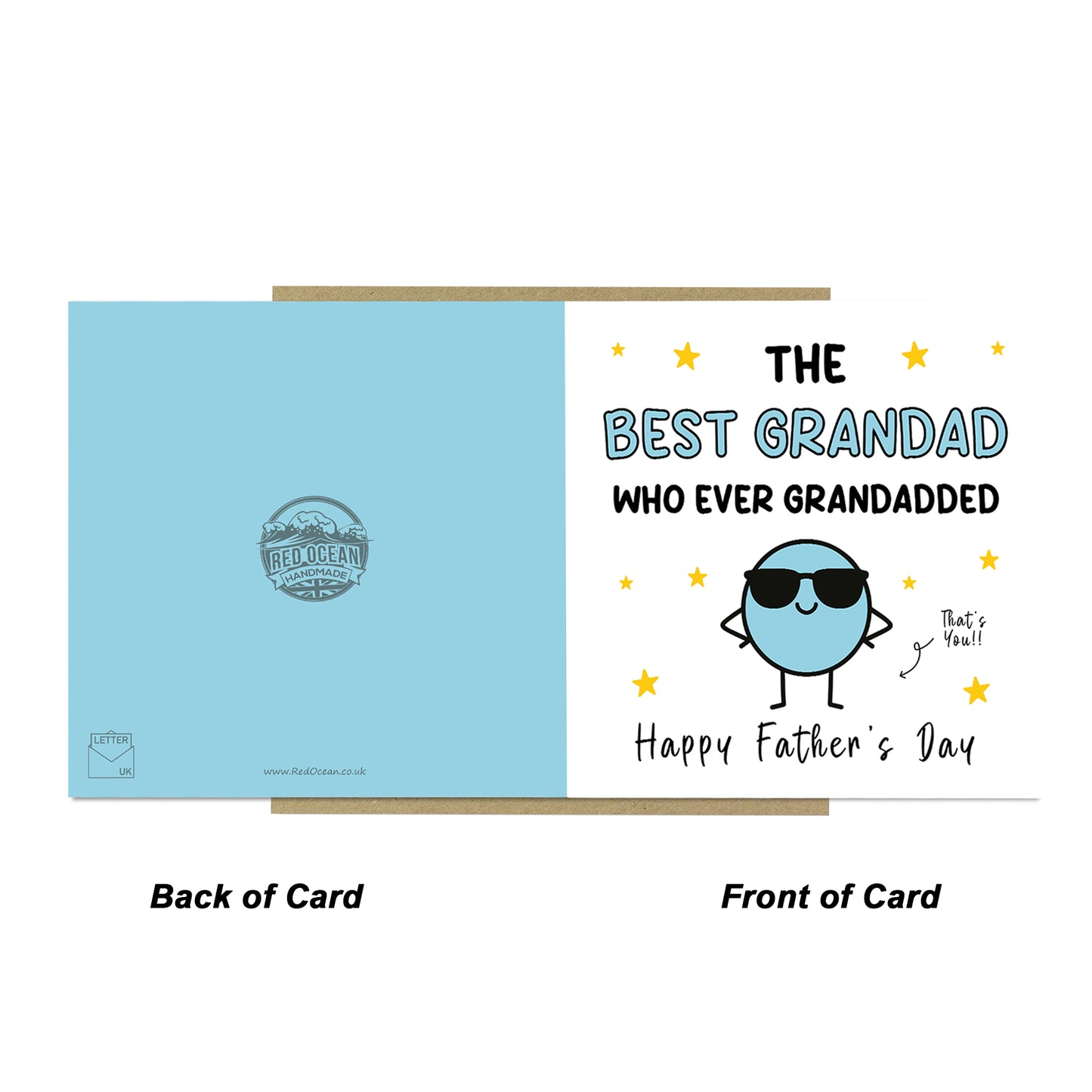 Fathers Day Card For Grandad BEST GRANDAD Whoever Grandadded