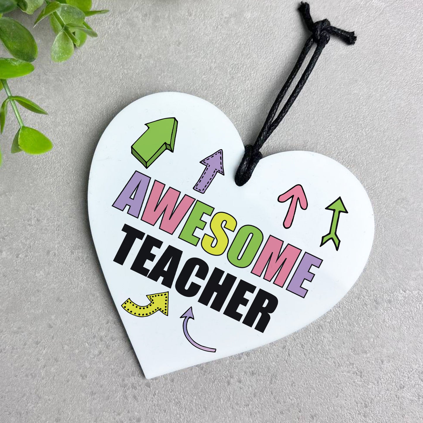 Teacher Gift Hanging Heart Thank You Gift AWESOME Teacher