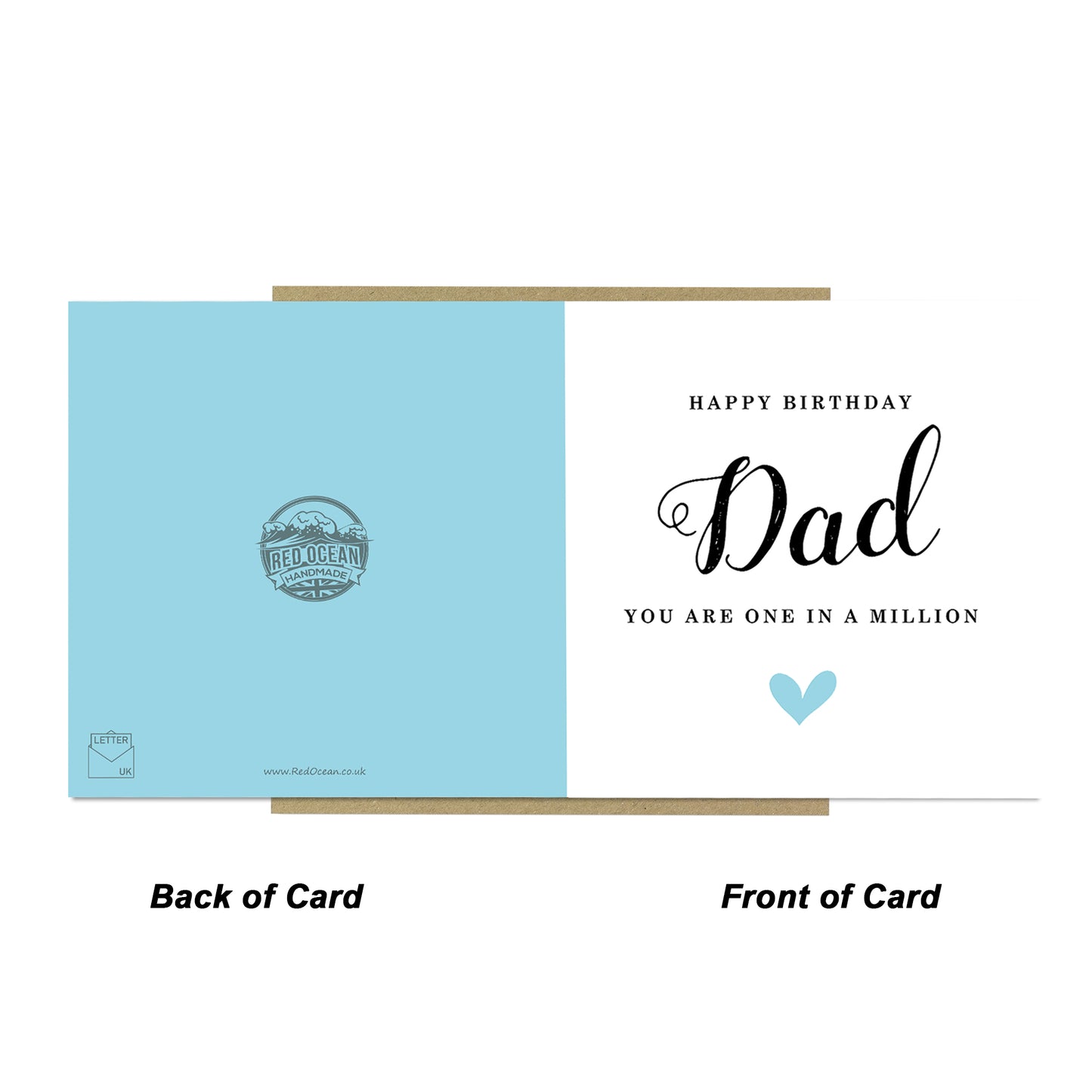 Happy Birthday Dad Card You Are One In A Million Card For Dad