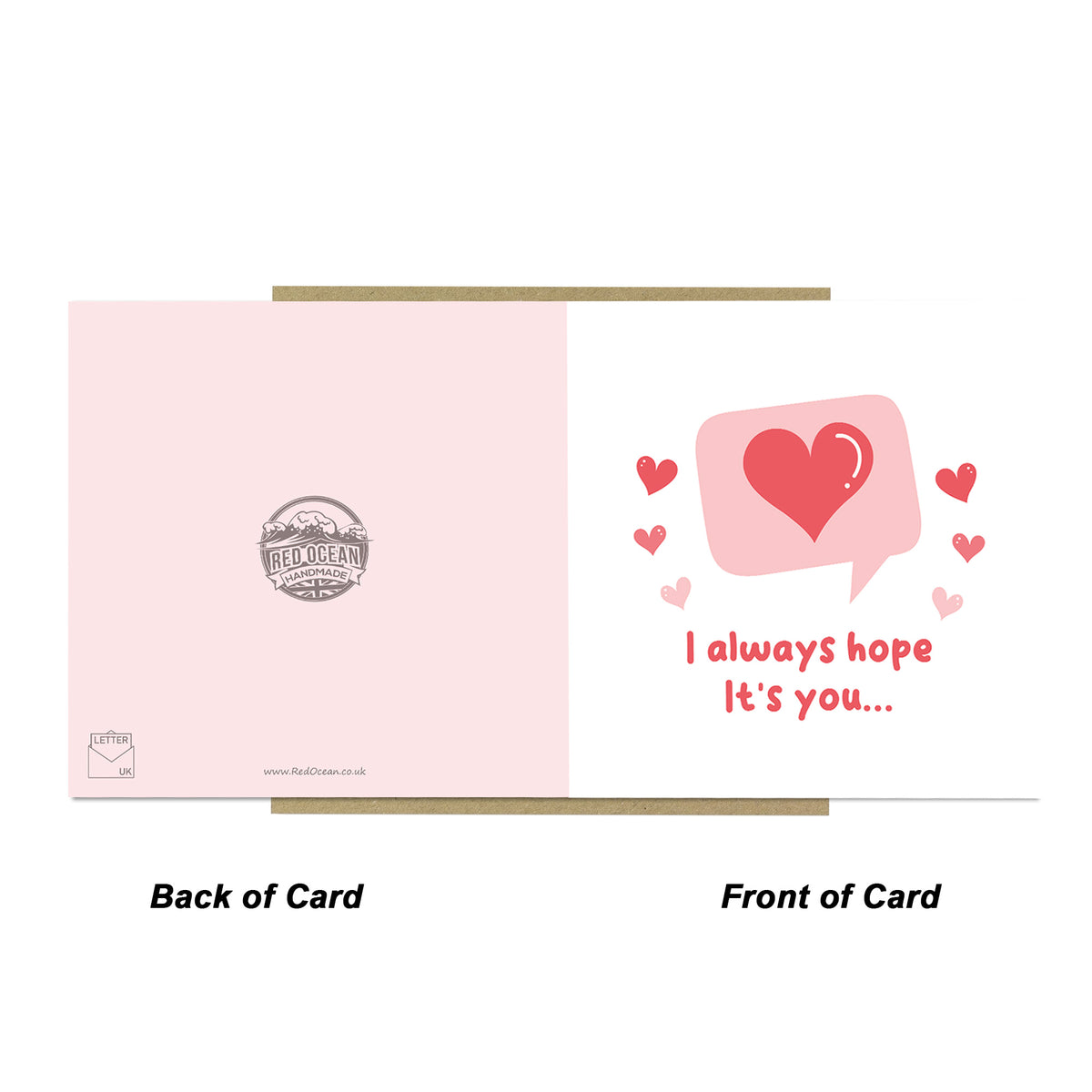 Valentines Card Boyfriend, Card For Him, Notification Card