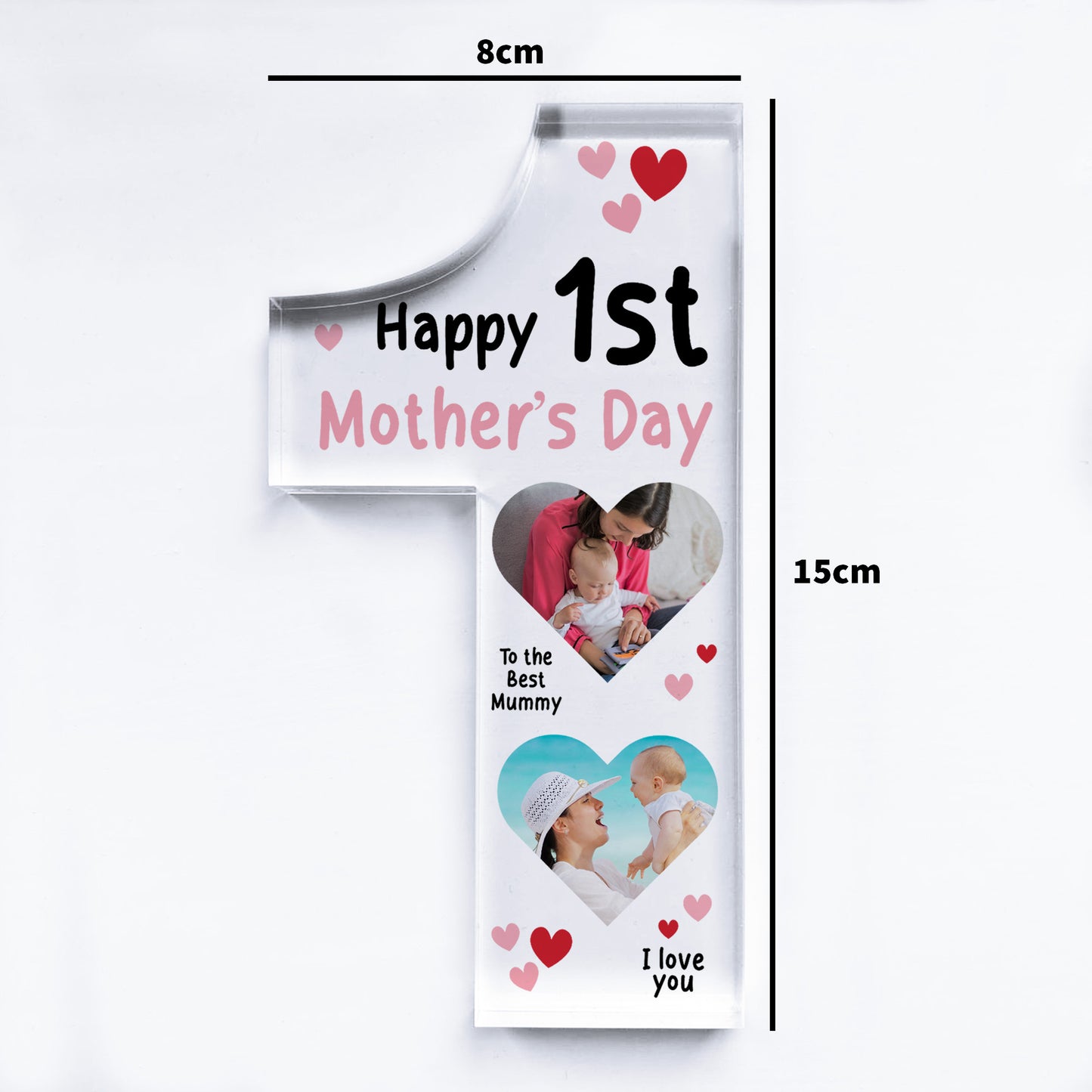 Personalised Happy 1st Mothers Day Gift Photo Plaque New Mummy